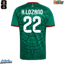 Mexico Hirving Lozano #22 Hjemmedrakt EM 2024 Kortermet